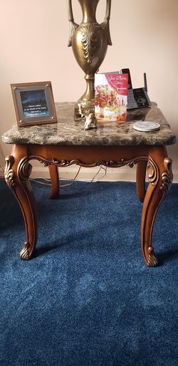 Pair of wood end tables