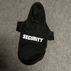 Black Small Security Dog Sweatshirt 