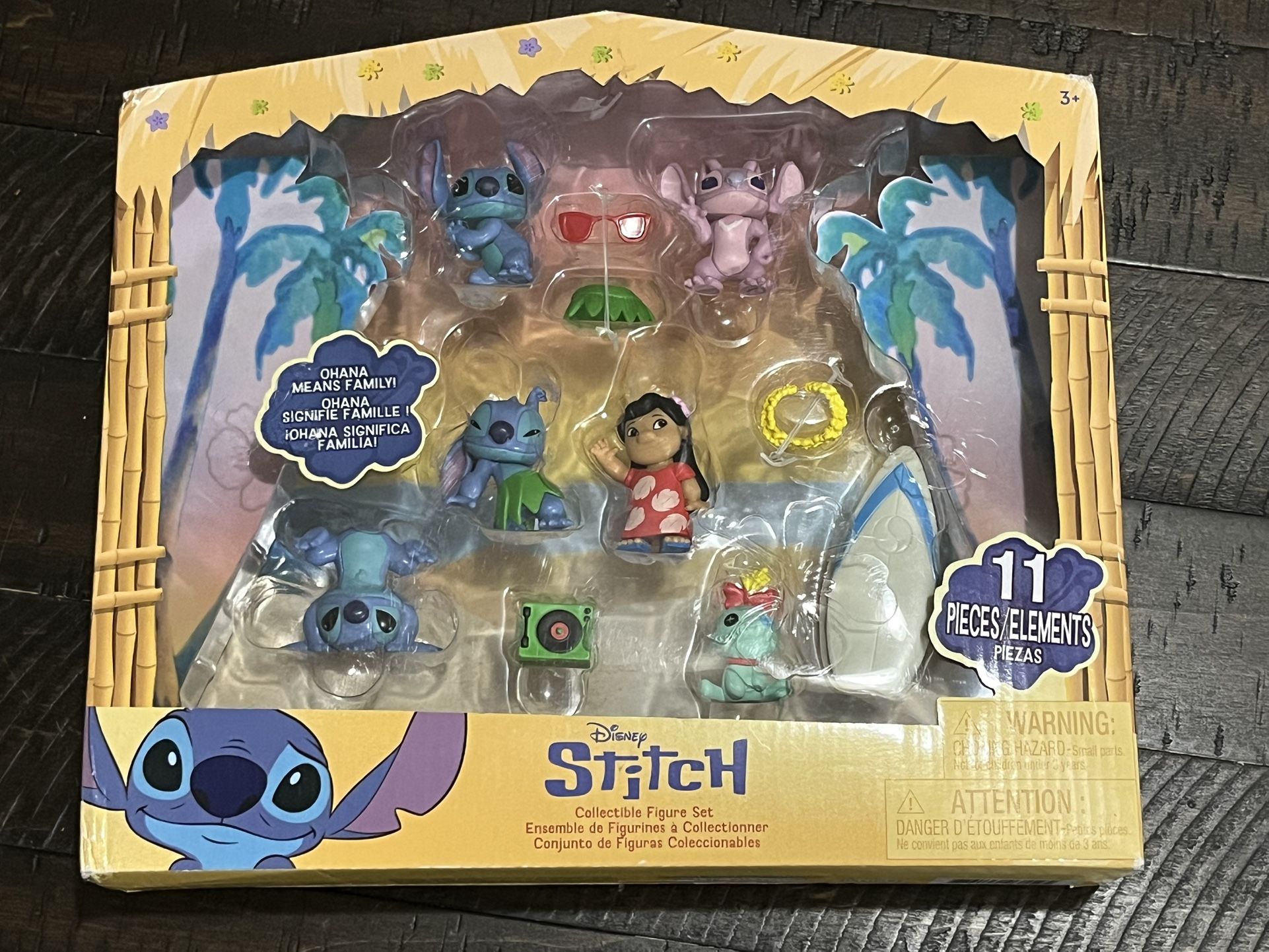 Disney Lilo Stitch Collectible Figure Set 11 Pieces New In Box