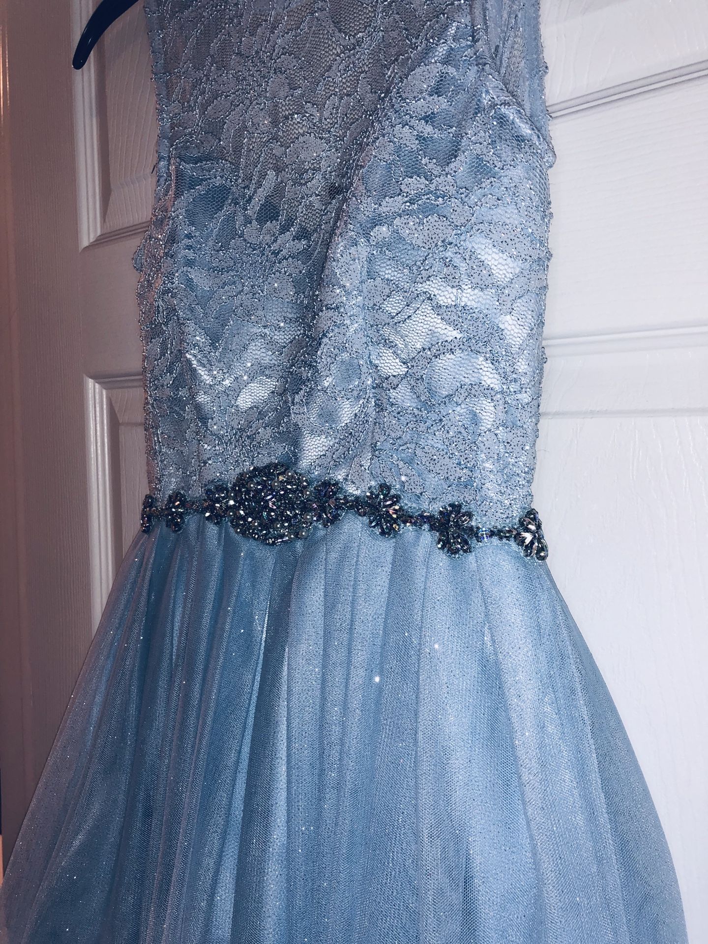 sachin and babi light blue dress Quince Guest Dress | Shop Formal Quinceañera Guest Dresses main image 0