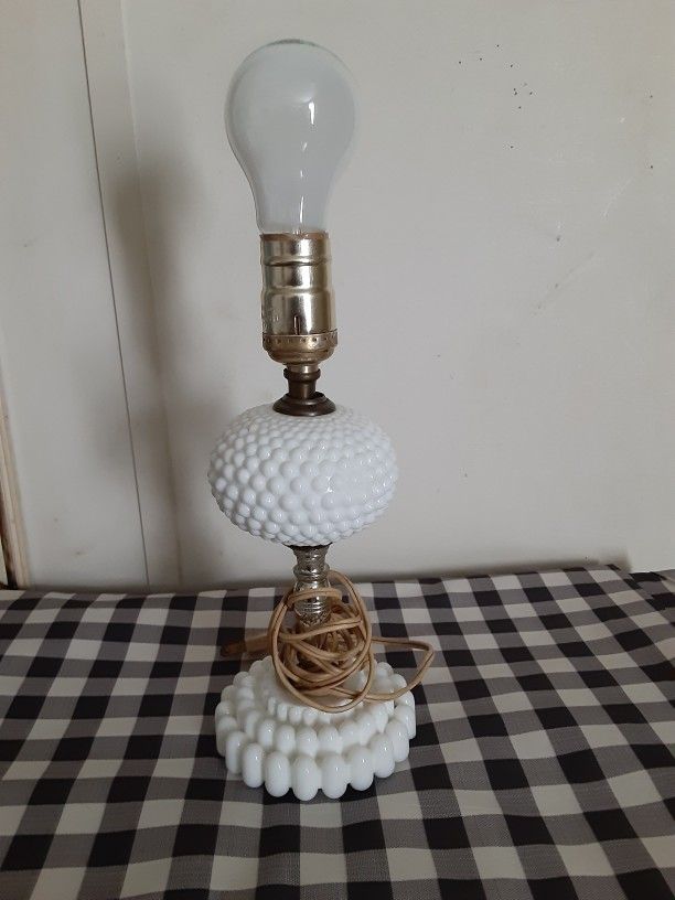Milk Glass Lamp
