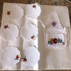 Kalocsa RARE Hand Embroidered Coasters 