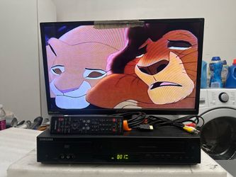 SAMSUNG DVD-V9800 DVD/VCR COMBO PLAYER 4 HEAD VHS WITH REMOTE AND CABLES