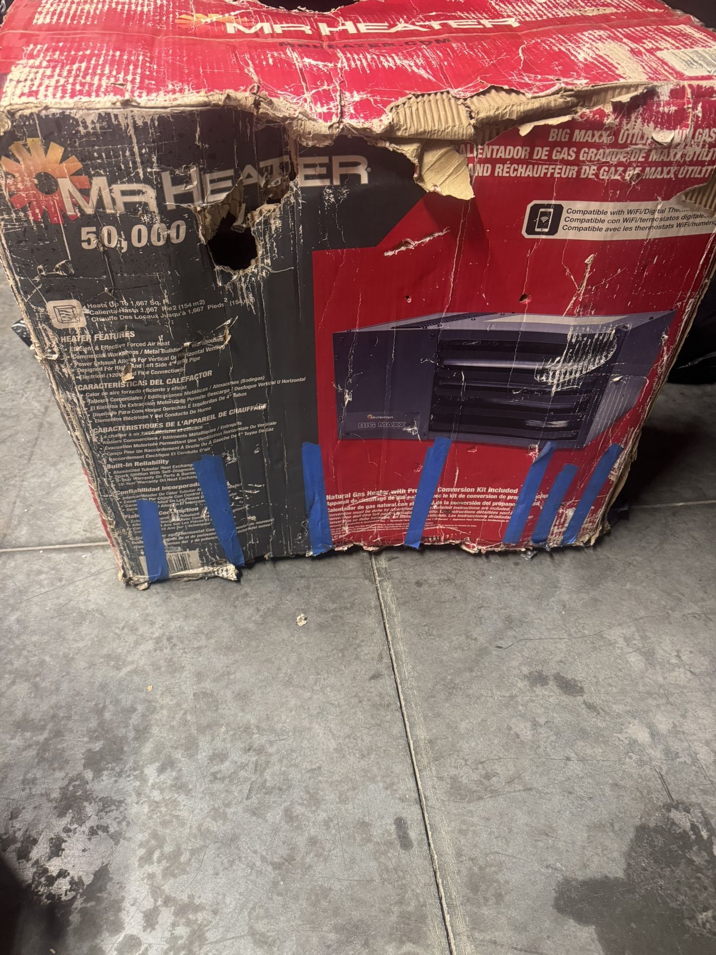 Heater® 50,000 BTU Big Maxx Natural Gas Forced Air Garage Heater