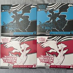 Black Bolt And White Flare ETBs (Separate Or Together)