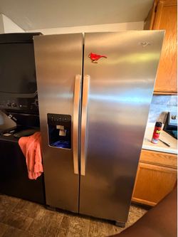 36” Whirlpool Side-by-Side Refrigerator (Stainless Steel) – Ice & Wat