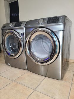 Samsung Front-Load Washer and Electric Dryer Set