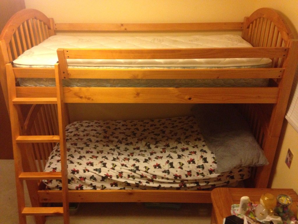 Solid wood bunkbeds and mattresses