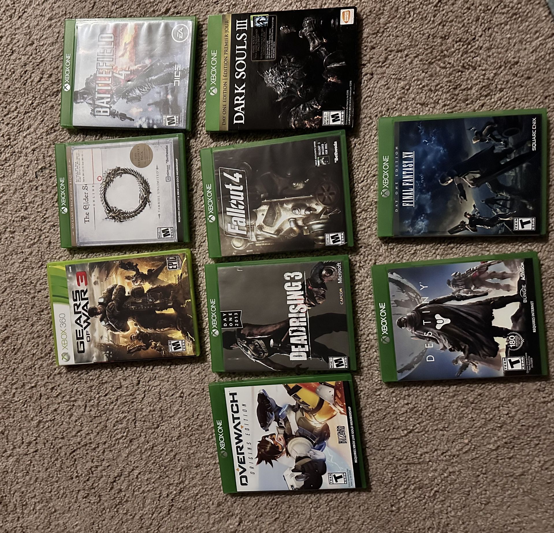 Xbox One Game Discs 