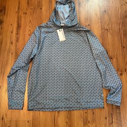 Men’s Hoodie, Golf Ball & Flag Design - XL - New