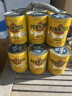 Old Pennzoil Cans