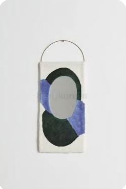 Urban Outfitters Carrie Material Large Blue Mirror - New