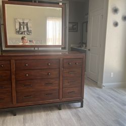 Real Wood 12 Drawer With Mirror Amazing Dresser
