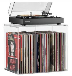 Stackable Cube Acrylic Vinyl Record Storage