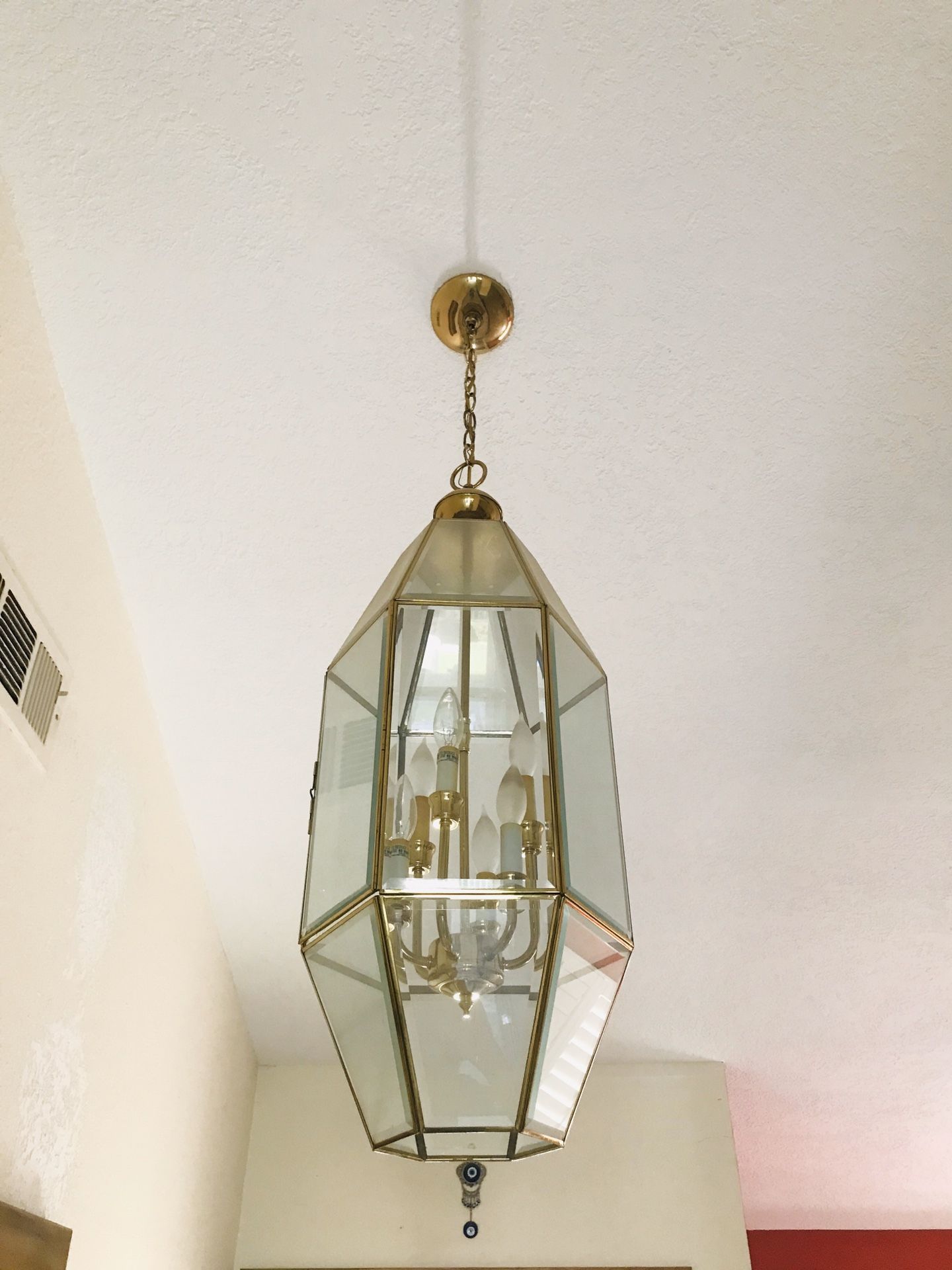 Beautiful chandelier. 32” x 12”.
