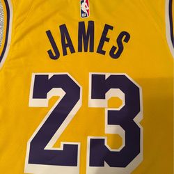 Used men’s Nike Los Angeles lakers LeBron James size 52 jersey