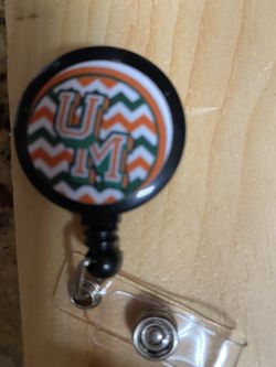 University of Miami badge reel
