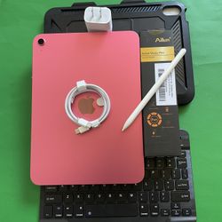 iPad 11th Generation (2025 Newest/Pink) 512GB with pencil, keyboard & accessories (new - warranty)