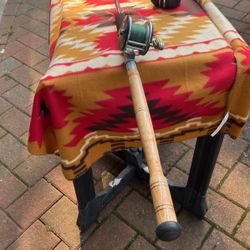 78” Surf And Stream BOAT Fishing Rod With Classic  PENN  60 LONG  BEACH REEL! BE