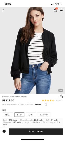 New black bomber jacket