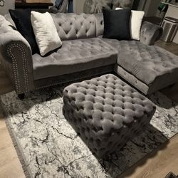 Sectional And Ottoman 