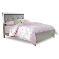 Ashley Full Size Upholstered Bed – Gray Diamond Tufted