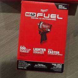 Milwaukee M12 Fuel 3/8” Stubby Impact Wrench