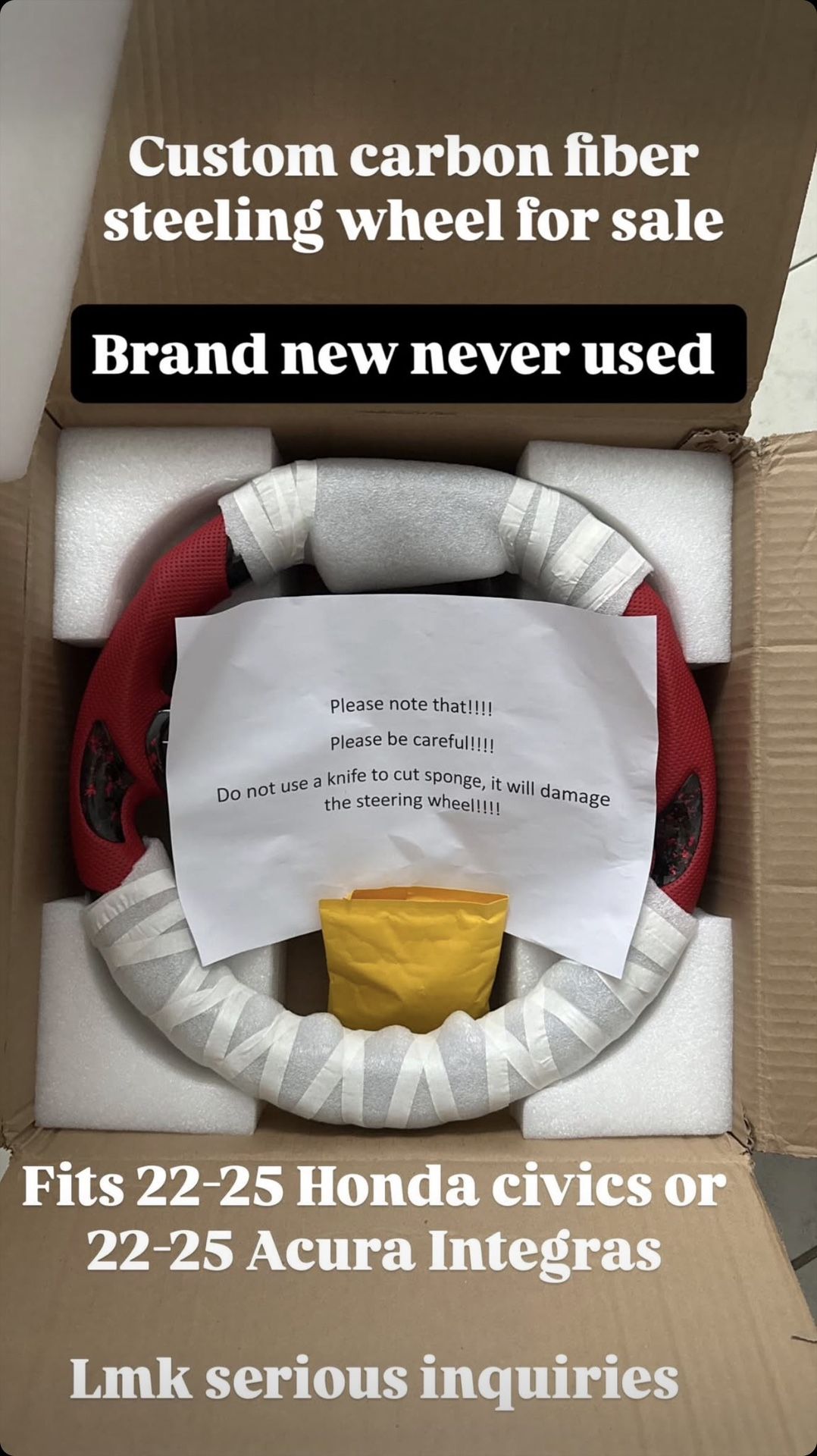 Brand New LED STEERING WHEEL 