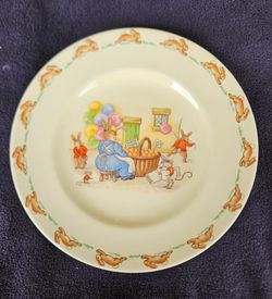 Royal Doulton Bunnykins Bowl, Plate And Mug