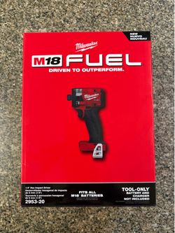 NEW IN BOX Milwaukee 2953-20 FUEL  1/4" Hex Impact