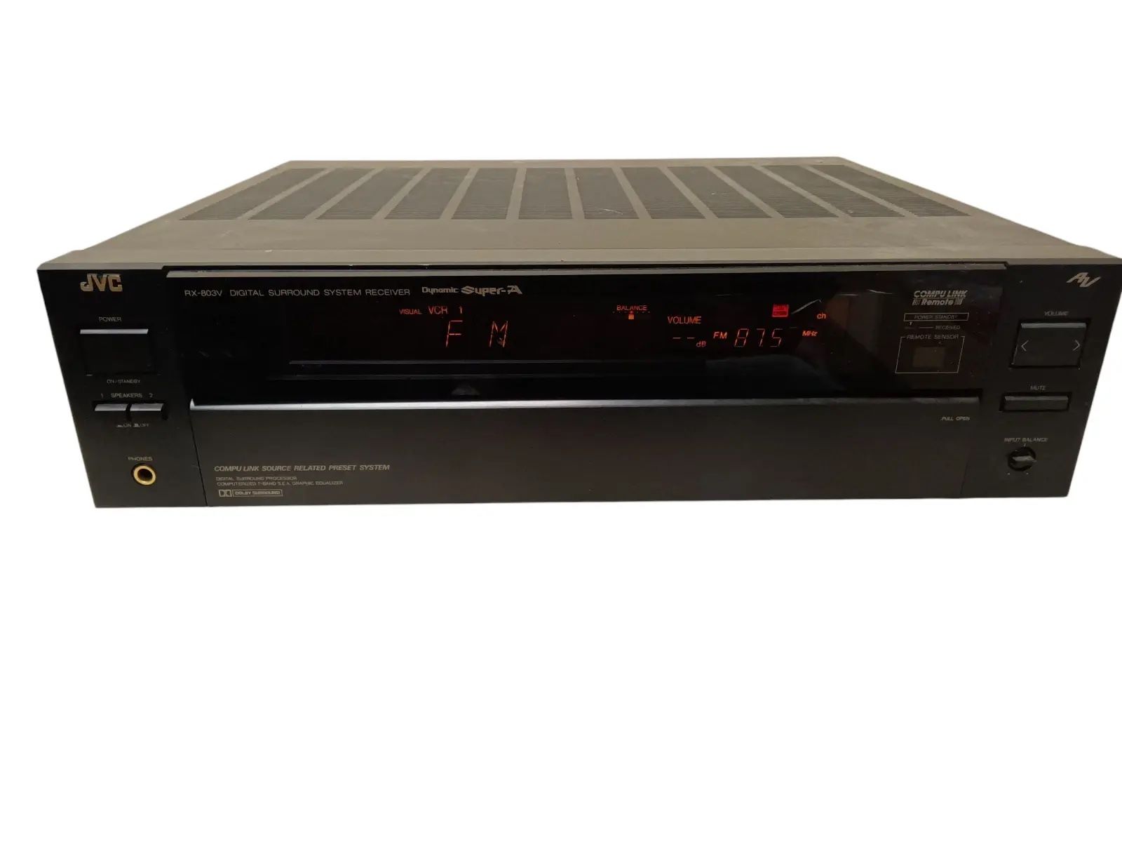 JVC RX-7020VBK Audio Video Control Stereo Receiver | tested working