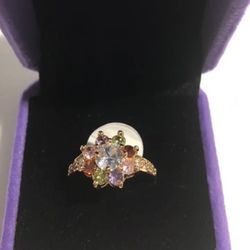 SINGLE  FLOWER  GOLD RING 