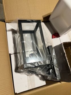 Modern Black Outdoor Wall Lantern