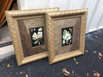 Two large picture frames