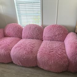 Pink Fuffly Couch