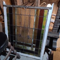 Vintage Stain Glass A Priceless Peice Make Me   A Offer One Of A Kind 