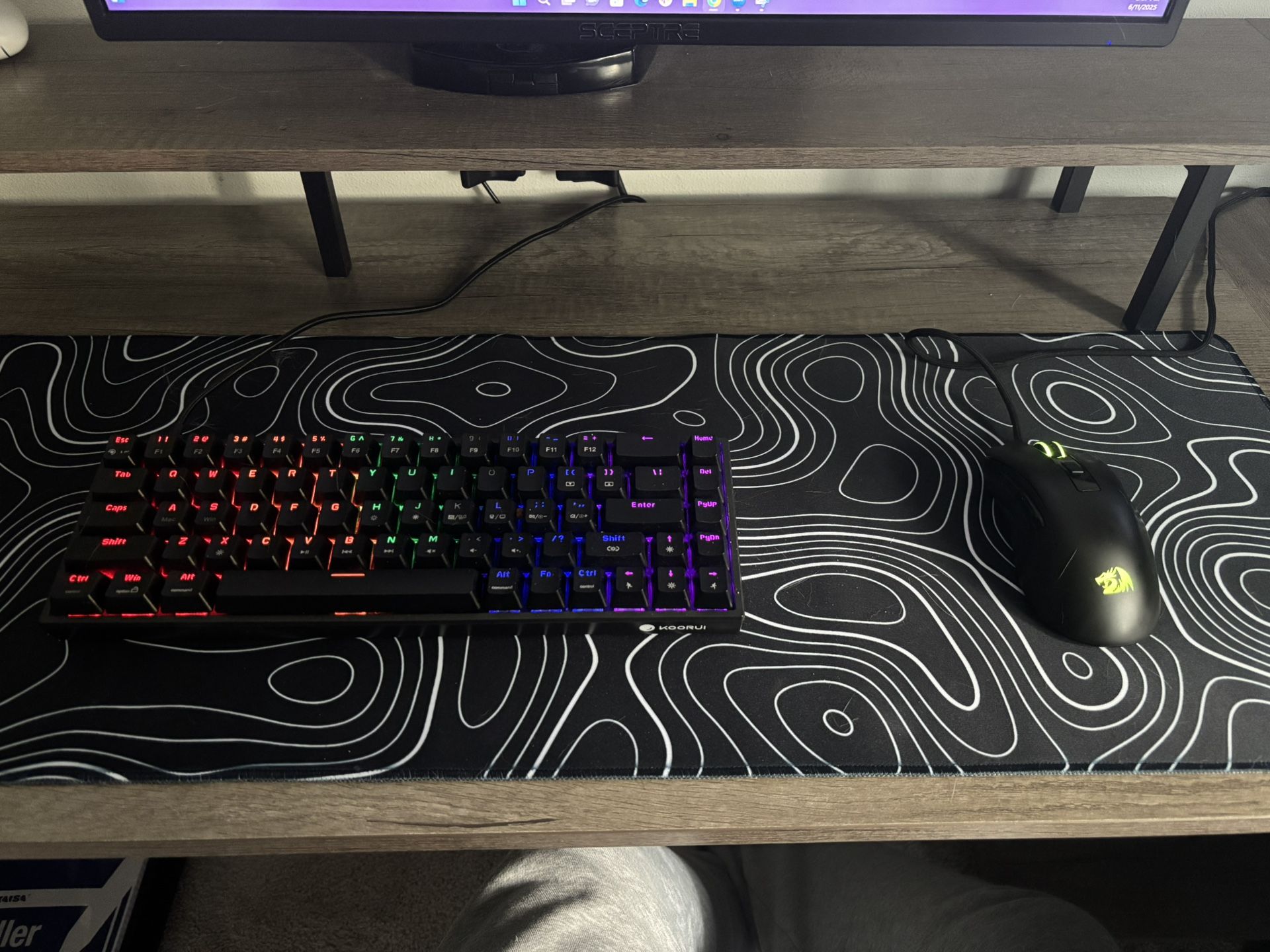 KOORUI GAMING KEYBOARD + REDDRAGON GAMING MOUSE