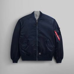 ALPHA INDUSTRIES L-2B MOD GEN II BLUE LARGE L BOMBER JACKET