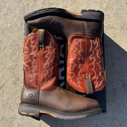 Ariat Work Boots WorkHog Wide Square Steel Toe Men’s Size 13 