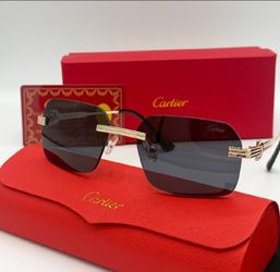 Gold Square Sunglasses – Dark Gray Lenses