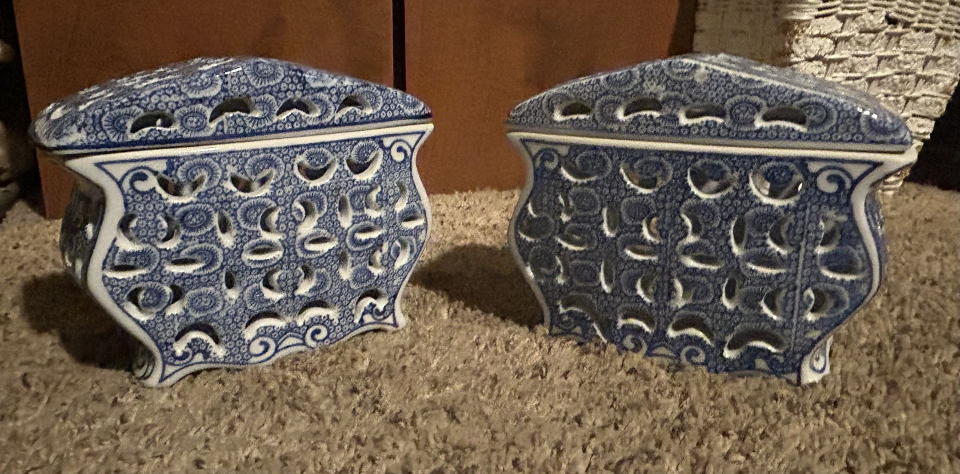 Blue China Boxes