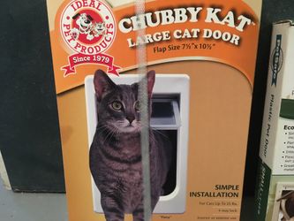 Chubby Cat Cat Door