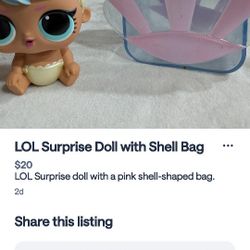Lol Doll With Shell Bag