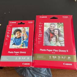 Canon Photo Paper Plus Glossy 2 & Photo Paper Glossy 