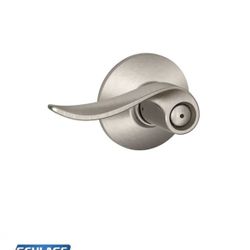 Schlage Sacramento Satin Nickel Privacy Bed/Bath Door Handle=Scl-679