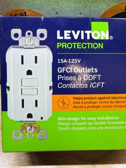 GFi outlets 15 amp 120v box of 4 pcs