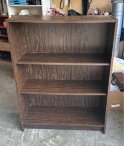3 Shelf Wood Bookcase