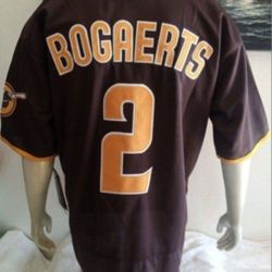 New San Diego Padres Xander Bogaerts Brown Road Jersey Men 40 /Medium