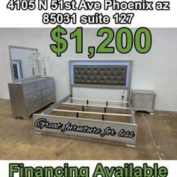 King Size LED Bedroom Set Brand New