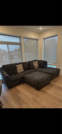 Sectional with ottoman